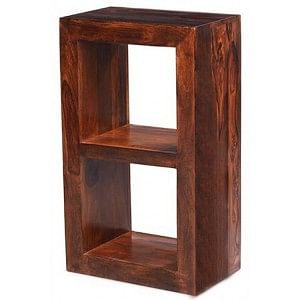 Oaklands Furniture Cube Petite Indian Sheesham Wood Modern S Shelf//Shelving// Coffee Table